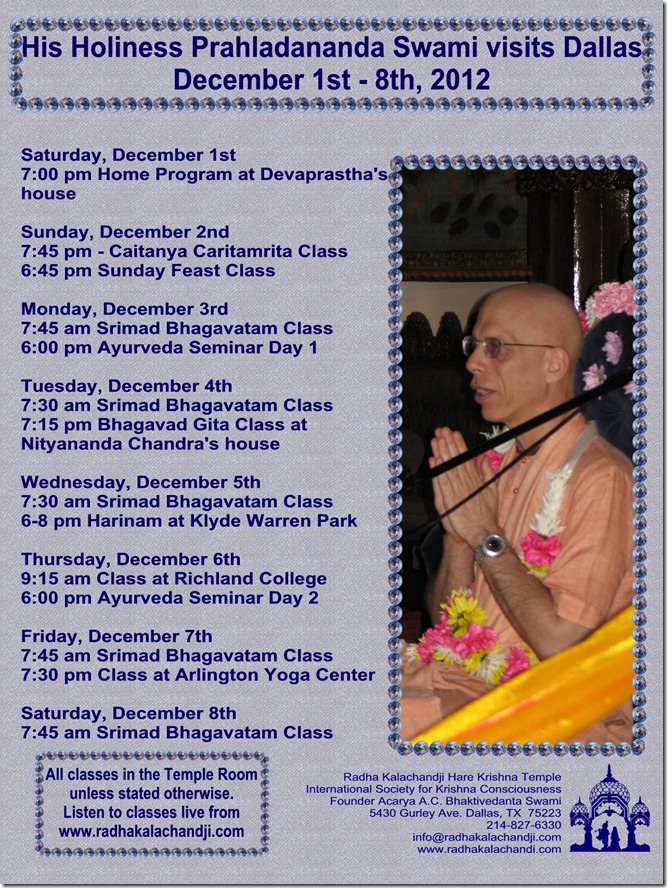 Prahladananda Swami flyer